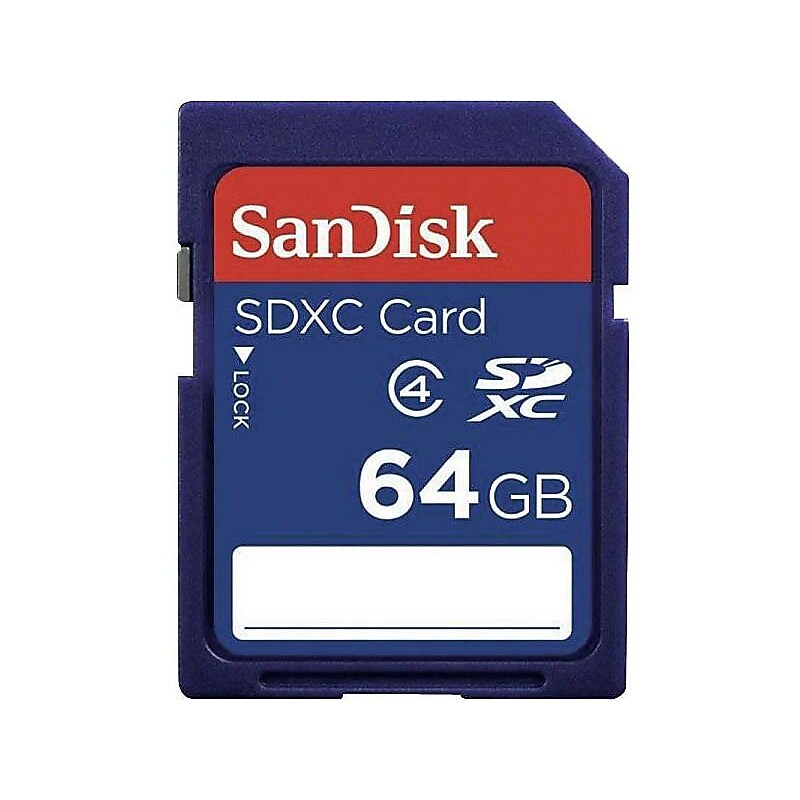 SanDisk 64GB SDXC Memory Card, Class 4 (SDSDB-064G-A46) image 1