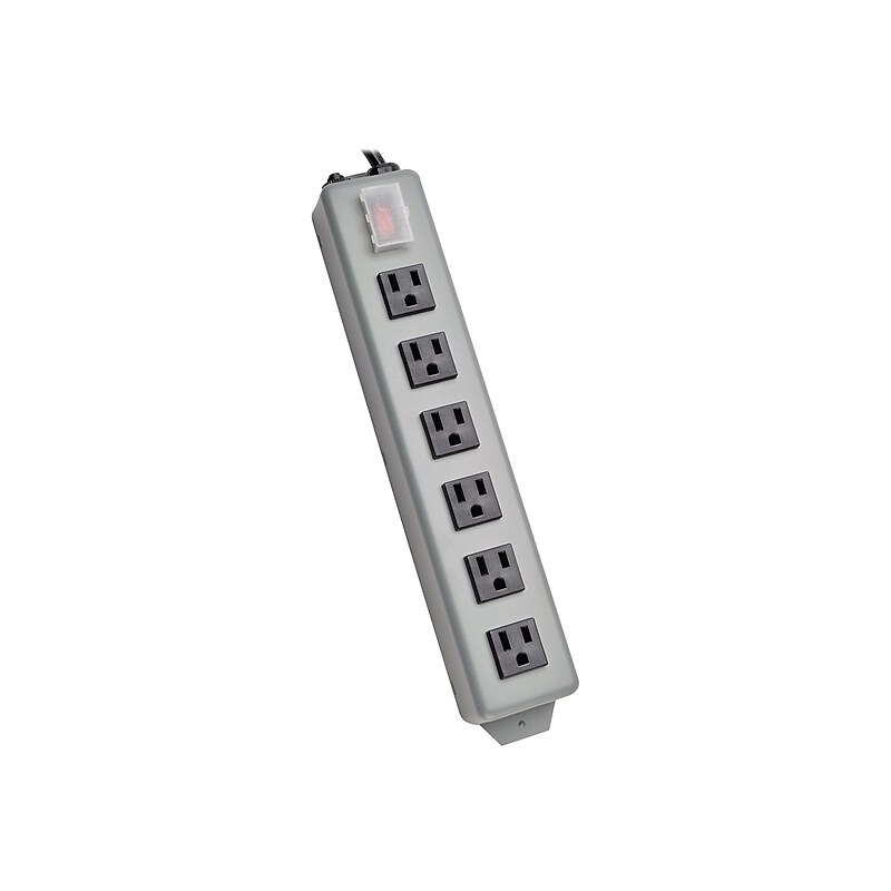 Tripp Lite Waber-by-Tripp Lite 6-Outlet Power Strip, Gray (6SP) image 1