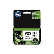 HP 902 Black Standard Yield Ink Cartridge, 2/Pack (3YN96AN#140)
