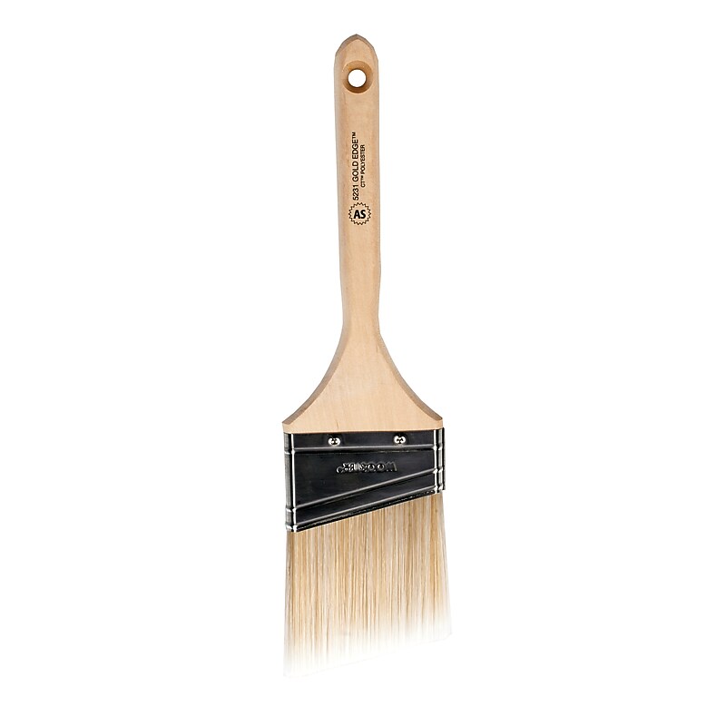 Wooster Brush 3" Polyester Gold Edge Angled Paint Brush (0052310030) image 1