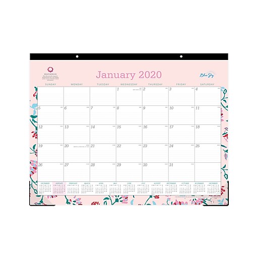 Shop Staples For 2020 Blue Sky 22 X 17 Desk Pad Bca Garden