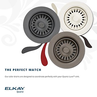 Elkay Residential Drain Fitting, Caviar, Polymer (LKQS35CA)