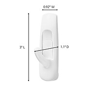 Command™ Medium Utility Hooks, White, 2 Hooks (17001ES)