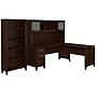 Bush Furniture Somerset 72"W 3 Position Sit to Stand L Shaped Desk with Hutch and Bookcase, Mocha Cherry (SET017MR)~#|#~sp45060327_sc7