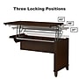 Bush Furniture Somerset 72"W 3 Position Sit to Stand L Shaped Desk with Hutch and Bookcase, Mocha Cherry (SET017MR)~#|#~sp45060329_sc7