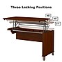 Bush Furniture Somerset 72"W 3 Position Sit to Stand L Shaped Desk with Hutch and Bookcase, Hansen Cherry (SET017HC)~#|#~sp45060375_sc7
