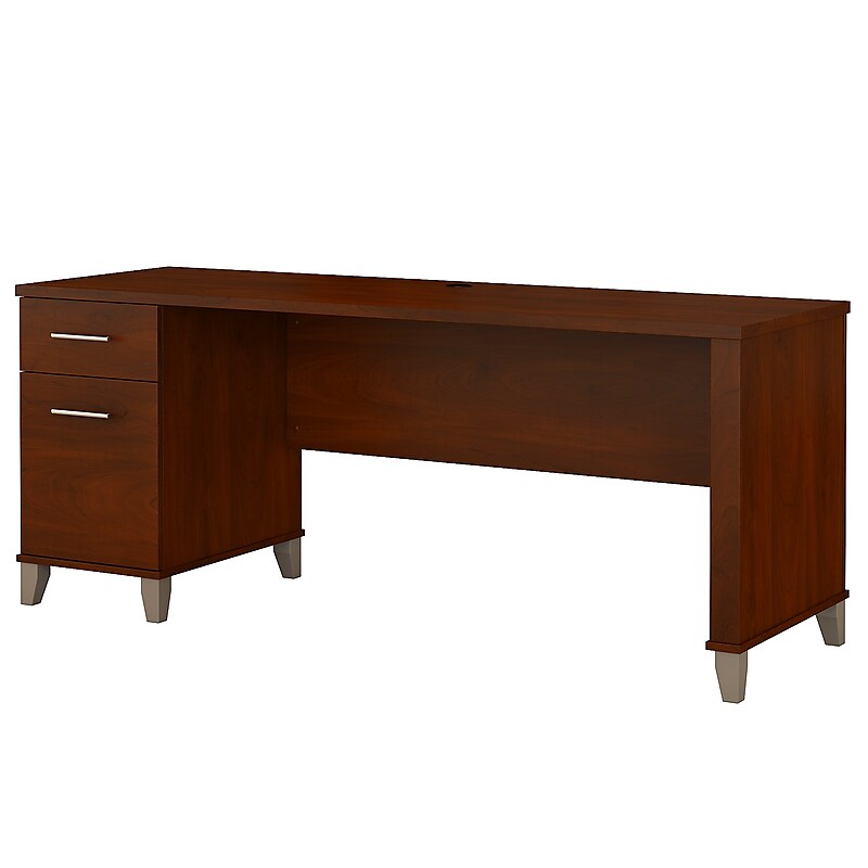 Bush Furniture Somerset 72"W Office Desk with Drawers, Hansen Cherry (WC81772) image 1