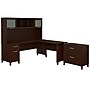 Bush Furniture Somerset 72"W 3 Position Sit to Stand L Shaped Desk with Hutch and File Cabinet, Mocha Cherry (SET016MR)~#|#~sp45060442_sc7