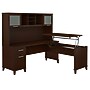 Bush Furniture Somerset 72"W 3 Position Sit to Stand L Shaped Desk with Hutch, Mocha Cherry (SET015MR)~#|#~sp45060461_sc7
