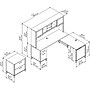 Bush Furniture Somerset 72"W 3 Position Sit to Stand L Shaped Desk with Hutch and File Cabinet, Hansen Cherry (SET016HC)~#|#~sp45060474_sc7