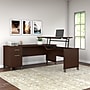 Bush Furniture Somerset 72"W 3 Position Sit to Stand L Shaped Desk, Mocha Cherry (SET014MR)~#|#~sp45060481_sc7
