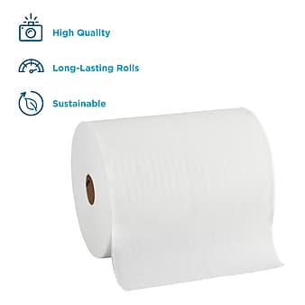 enmotion Recycled Hardwound Paper Towels, 1-ply, 800 ft./Roll, 6 Rolls/Carton (89490)
