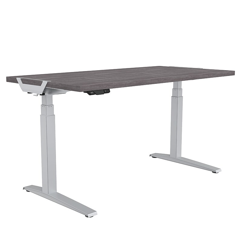 Fellowes Levado Desktop 60"x30", Gray Ash – Desk Base sold separately (9650101) image 1