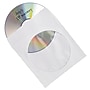 Verbatim Sleeve for CD/DVD, Clear/White Paper, 100/Pack (49976)~#|#~sp45244529_sc7