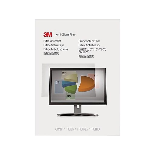 3M™ AntiGlare Filter for 19.5" Widescreen Monitor (169) (AG195W9B) Staples