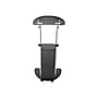 Techni Mobili 22"W Manual Adjustable Standing Laptop Cart, Black (RTA-B005-BK46)~#|#~sp45378676_sc7