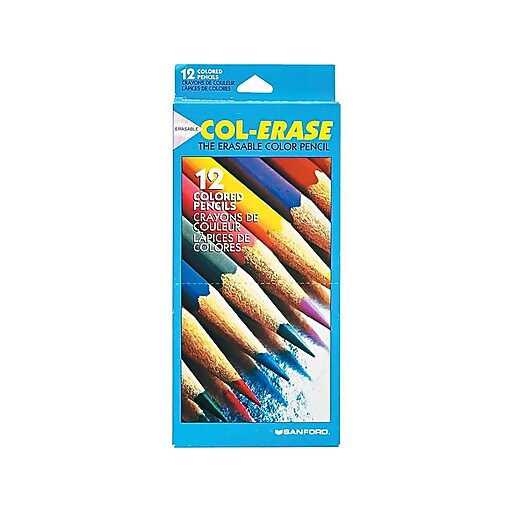 Prismacolor ColErase Erasable Colored Pencils, 12 Pack at Staples