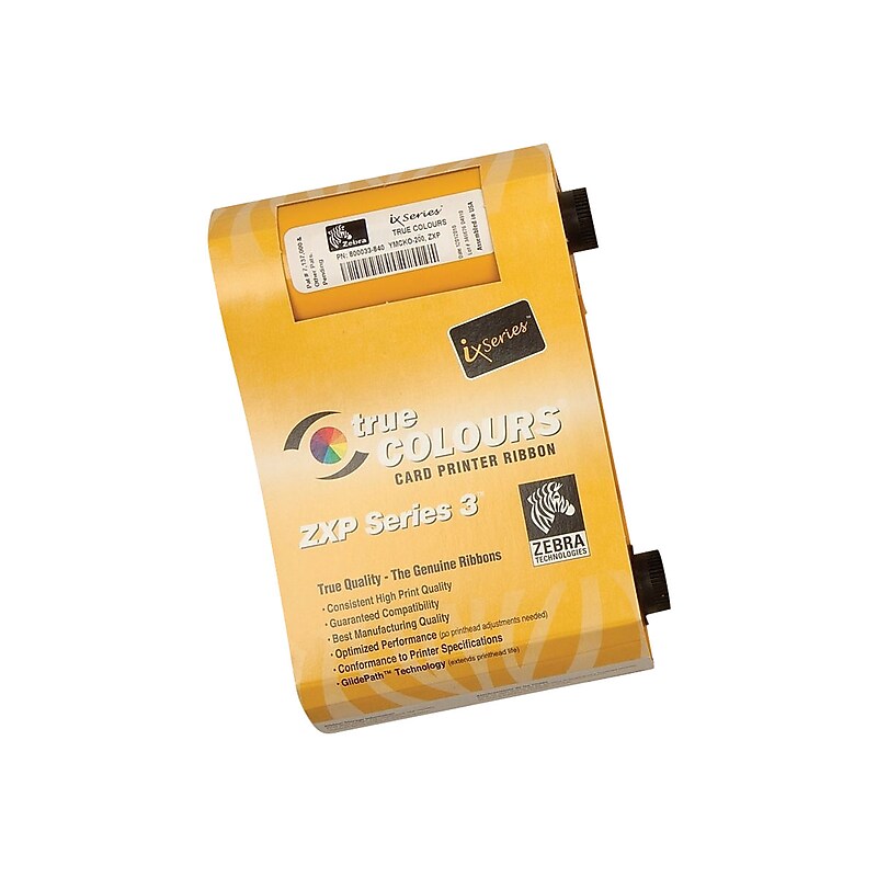 Zebra Multicolor Dye Sublimation Printer Ribbon, Each (800033-840) image 1