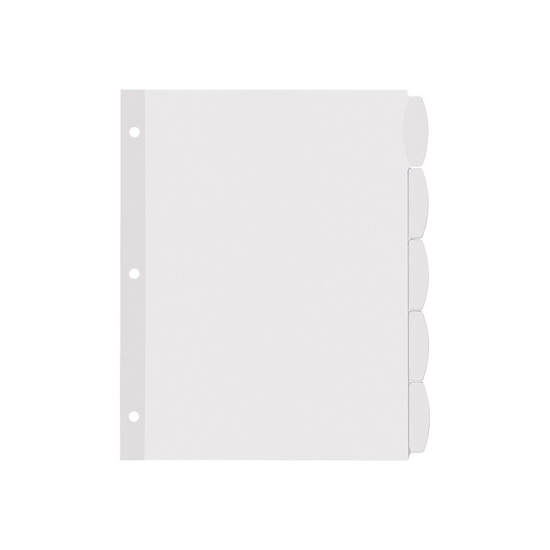 Avery Big Tab Printable Paper Dividers with White Labels, 5 Tabs, 4 Sets/Pack (11432) image 1