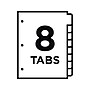Wilson Jones View-Tab Blank Polypropylene/PP Dividers, 8-Tab, Multicolor (W55063)~#|#~sp45379046_sc7