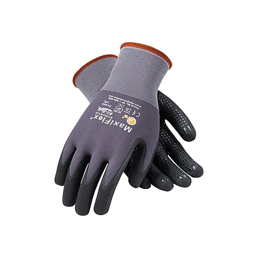 emulering Bryggeri Ferie MaxiFlex Endurance by ATG Nitrile Gloves, Black/Gray, Dozen (34-844/L) |  Staples