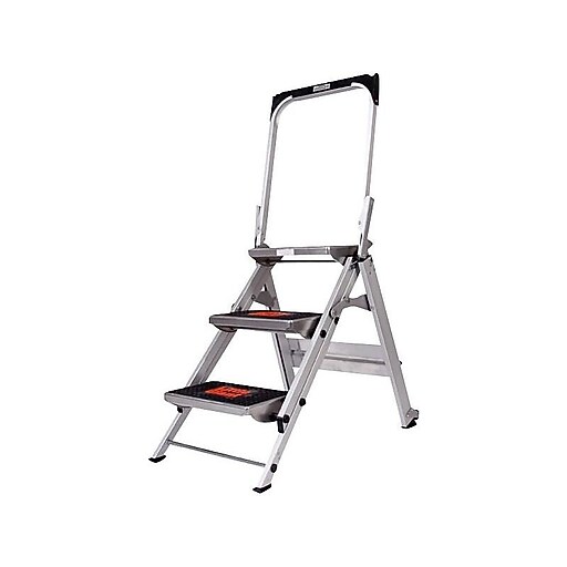 Little Giant Ladders Safety Step Aluminum Step Ladder (10310BA) Staples