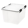 Iris WeatherPro 46.6 Qt. Latch Lid Storage Boxes, Clear (110450)~#|#~sp45379144_sc7
