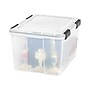 Iris WeatherPro 46.6 Qt. Latch Lid Storage Boxes, Clear (110450)~#|#~sp45379146_sc7