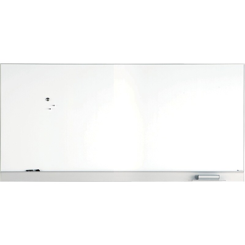 ICEBERG Polarity Steel Dry-Erase Whiteboard, Aluminum Frame, 8' x 4' (31280) image 1