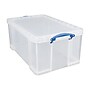 Really Useful Box® 64 Liter Snap Lid Storage Bin, Clear (66L CCB)~#|#~sp45440739_sc7