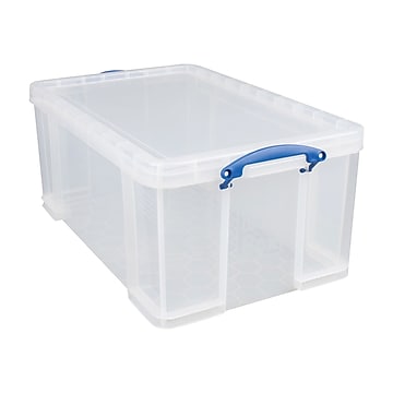 Really Useful Black Open Front Storage Crate 64 Litre Buy More and Save! 