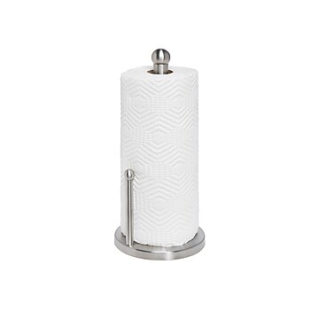 Honey-Can-Do Stainless Steel Kitchen Paper Towel Holder, Silver (KCH-01077)