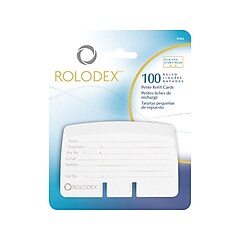 てふページ Rolodex Open Tray Card File, Holds 500, Black, 3