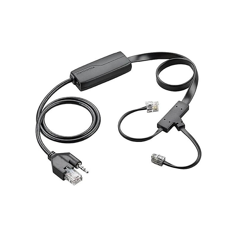 Plantronics APC-43 Electronic Hook Switch Adapter, Black (85Q55AA) image 1