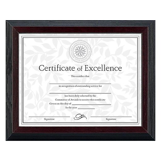 DAX Wood Certificate Frame, Walnut (N19881BT) Staples