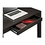 Ameriwood Home Parsons 39" W Desk with Drawer, Black Oak (9178396)~#|#~sp45443256_sc7
