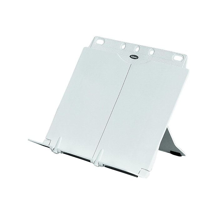 Fellowes BookLift Plastic Document Stand with Lip, Platinum (21100