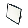 Fellowes Partition Additions Graphite Dry-Erase Whiteboard, Plastic Frame, 1' x 1' (75905)~#|#~sp45446294_sc7
