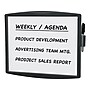 Fellowes Partition Additions Graphite Dry-Erase Whiteboard, Plastic Frame, 1' x 1' (75905)~#|#~sp45446295_sc7