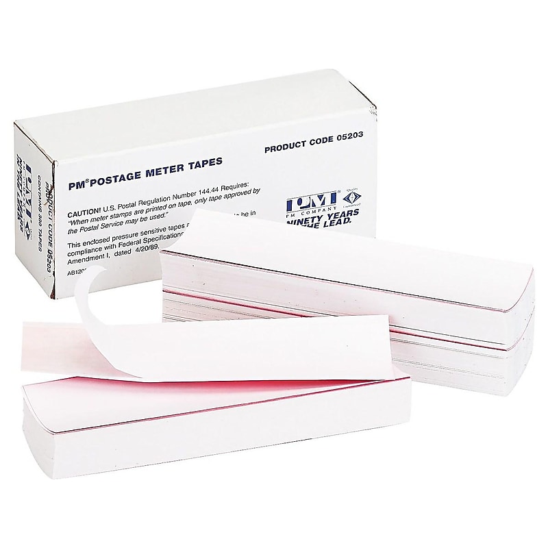 PM Company Laser/Inkjet Shipping Labels, 1 5/8" x 5 1/2", White, 300/Box (05203) image 1