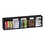 Deflect-O Interlocking Tilt Bin Plastic Compartment Storage, Black/Transparent (20504OP)~#|#~sp45446646_sc7