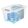 Iris Stack & Pull 54 Qt. Latch Lid Storage Bin, Clear (100243)~#|#~sp45446652_sc7