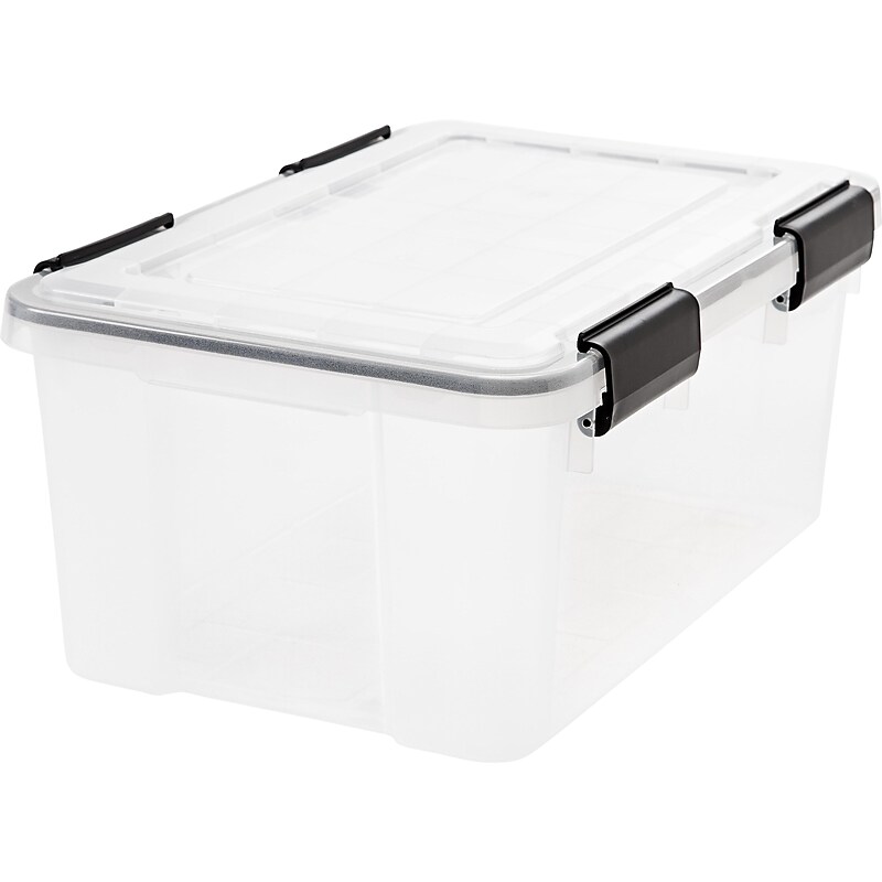 Iris WeatherPro 19 Qt. Latch Lid Storage Box, Clear (110380) image 1