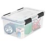 Iris WeatherPro 19 Qt. Latch Lid Storage Box, Clear (110380)~#|#~sp45446665_sc7