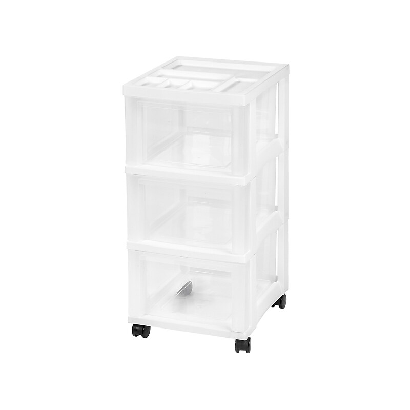 Iris 3 Drawers Standalone Storage, White (116836) image 1