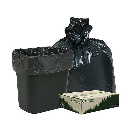 ster Earthsense 16 Gal. Trash Bags, Black, 500/Carton (RNW3310