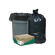 Earthsense Recycled 55-60 Gallon Trash Bags, Black, 100/Carton (RNW6060)