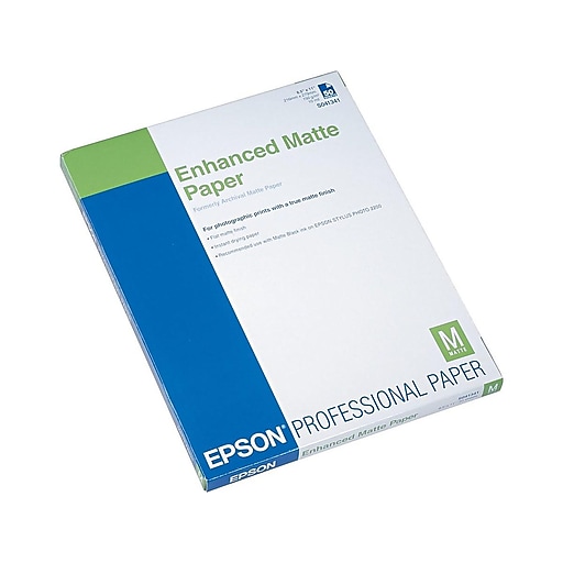 Epson Premium Presentation Paper Letter Size 8 12 x 11 Pack Of 50 Sheets 44  Lb White - Office Depot