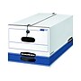 Bankers Box Stor/File Medium Duty 65% Recycled Corrugated File Box, Letter Size, White/Blue, 4/Carton (0070403)~#|#~sp45447292_sc7