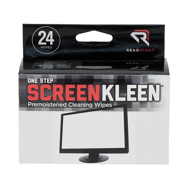 Read Right One Step Screen Kleen Wipes/Cloths, 24/Box (RR1209) image 1